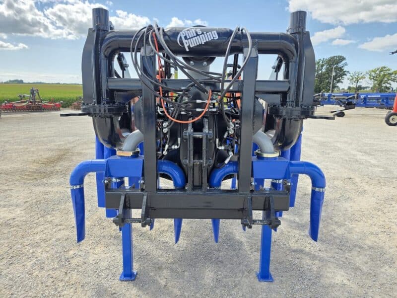 48′ Dribble Bar w. H.D. 6″ Stinger w. Mini Manifolds to 4″ Hoses