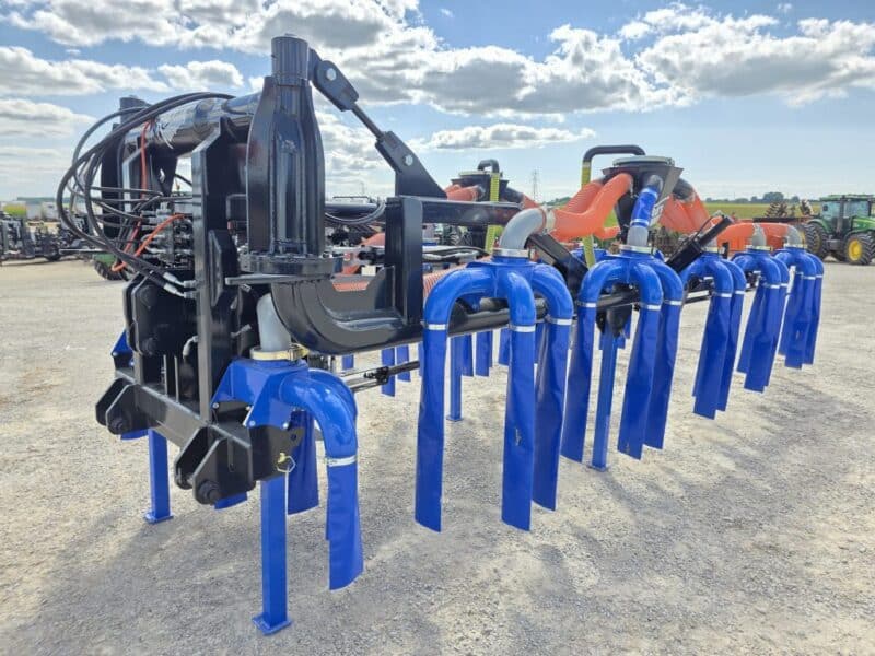 48′ Dribble Bar w. H.D. 6″ Stinger w. Mini Manifolds to 4″ Hoses