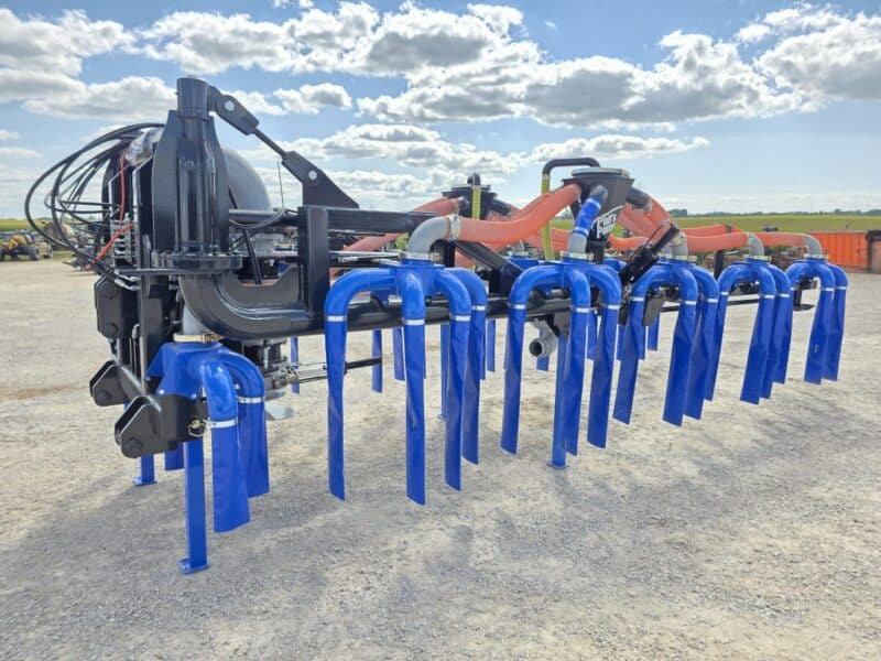 48′ Dribble Bar w. H.D. 6″ Stinger w. Mini Manifolds to 4″ Hoses