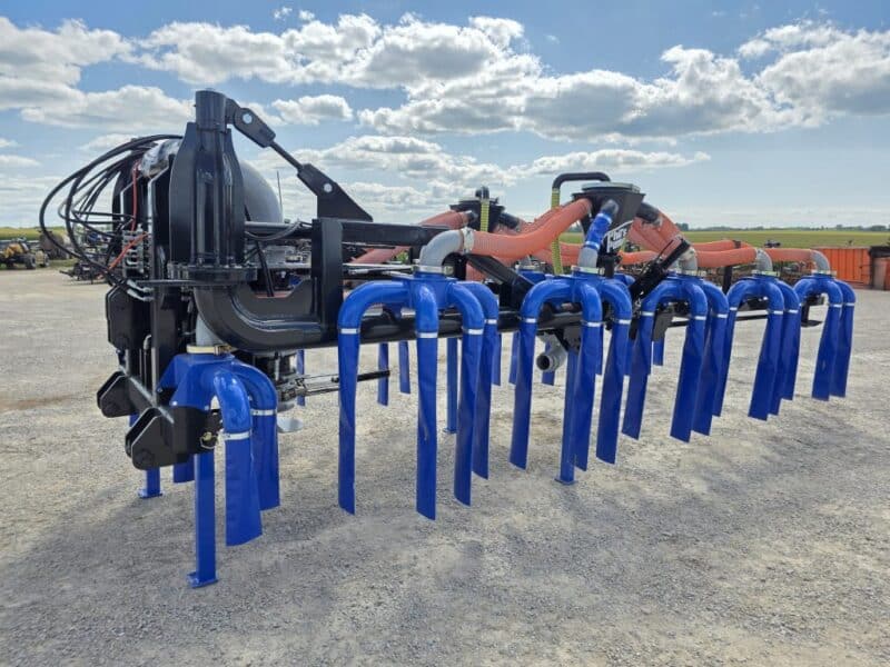 48′ Dribble Bar w. H.D. 6″ Stinger w. Mini Manifolds to 4″ Hoses