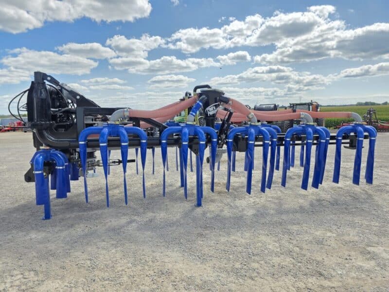 48′ Dribble Bar w. H.D. 6″ Stinger w. Mini Manifolds to 4″ Hoses