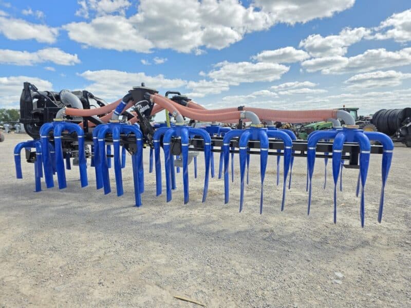 48′ Dribble Bar w. H.D. 6″ Stinger w. Mini Manifolds to 4″ Hoses
