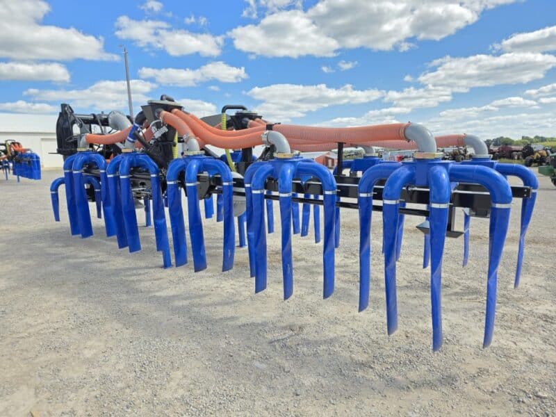 48′ Dribble Bar w. H.D. 6″ Stinger w. Mini Manifolds to 4″ Hoses