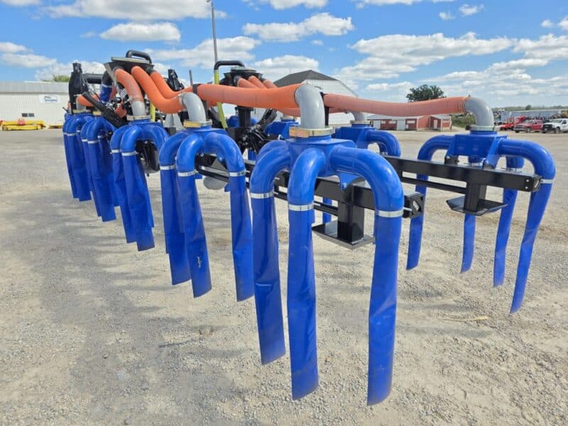 48′ Dribble Bar w. H.D. 6″ Stinger w. Mini Manifolds to 4″ Hoses