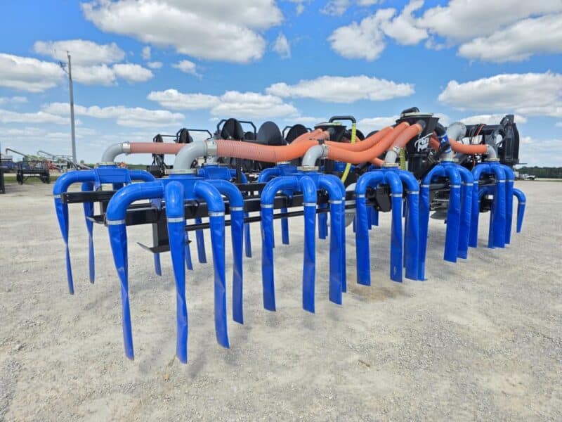 48′ Dribble Bar w. H.D. 6″ Stinger w. Mini Manifolds to 4″ Hoses