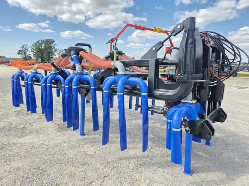 48′ Dribble Bar w. H.D. 6″ Stinger w. Mini Manifolds to 4″ Hoses