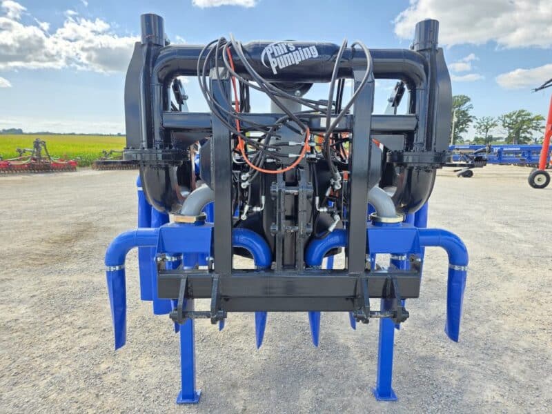 48′ Dribble Bar w. H.D. 6″ Stinger w. Mini Manifolds to 4″ Hoses