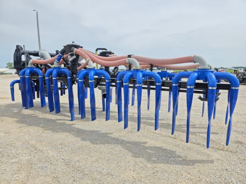 48′ Dribble Bar w. H.D. 6″ Stinger w. Mini Manifolds to 4″ Hoses