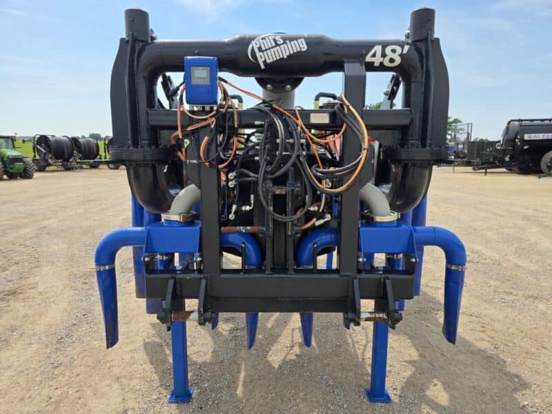 48′ Dribble Bar w. H.D. 6″ Stinger w. Mini Manifolds to 4″ Hoses