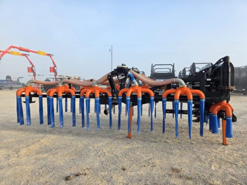 48′ Dribble Bar w. H.D. 6″ Stinger w. Mini Manifolds to 4″ Hoses