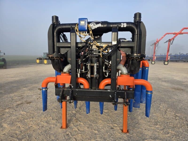 48′ Dribble Bar w. H.D. 6″ Stinger w. Mini Manifolds to 4″ Hoses