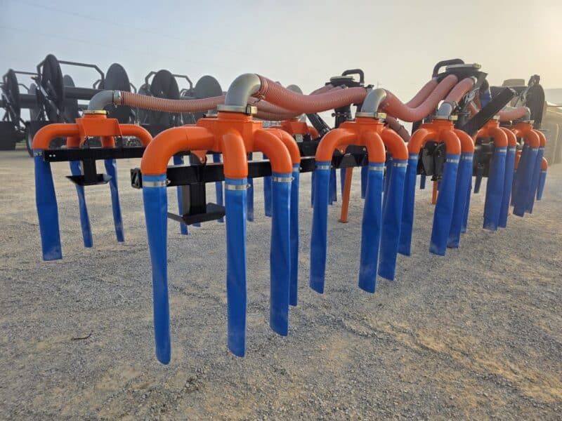 48′ Dribble Bar w. H.D. 6″ Stinger w. Mini Manifolds to 4″ Hoses