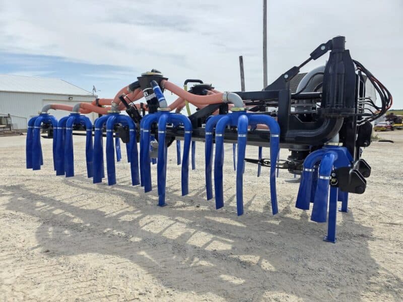 48′ Dribble Bar w. H.D. 6″ Stinger w. Mini Manifolds to 4″ Hoses