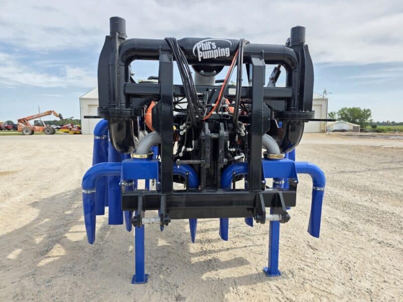 48′ Dribble Bar w. H.D. 6″ Stinger w. Mini Manifolds to 4″ Hoses