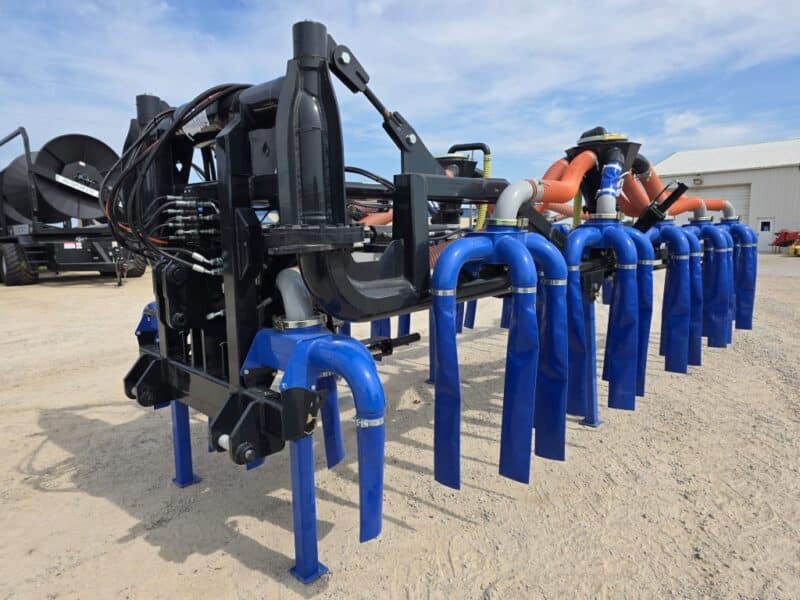 48′ Dribble Bar w. H.D. 6″ Stinger w. Mini Manifolds to 4″ Hoses