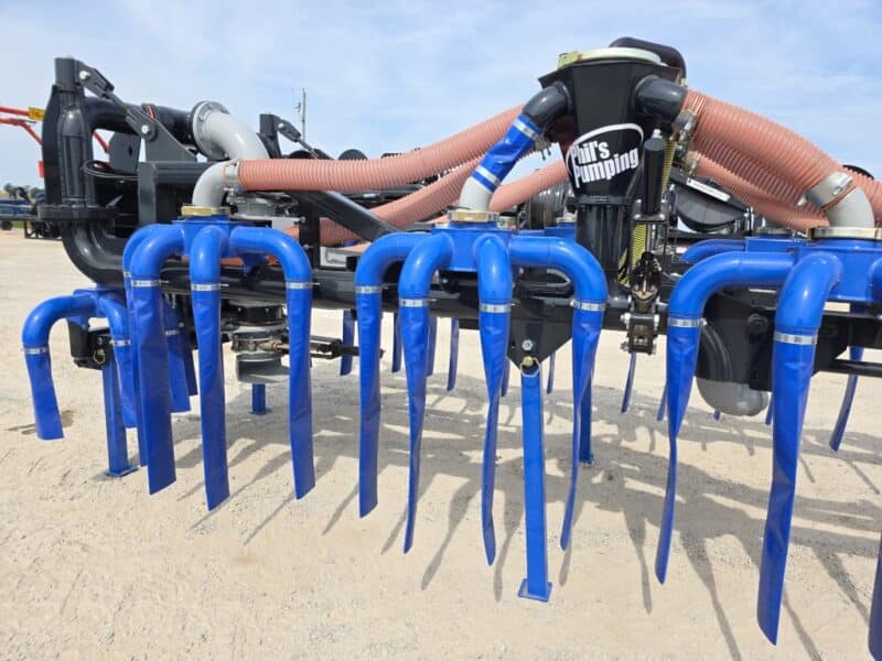 48′ Dribble Bar w. H.D. 6″ Stinger w. Mini Manifolds to 4″ Hoses