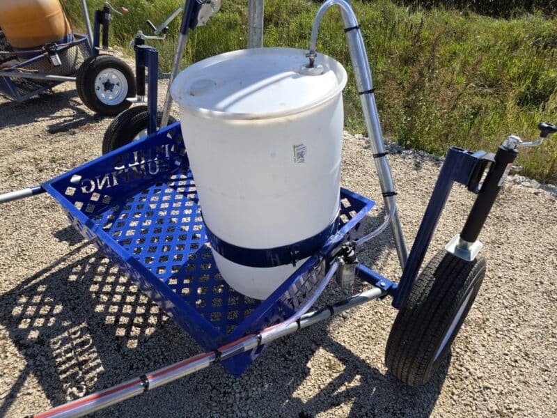 12″ Phil’s Load Stand w.Basket, Foam Injection, Wheel Jacks & Lights.