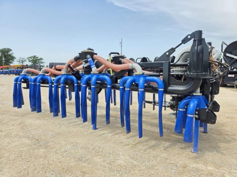 48′ Dribble Bar w. H.D. 6″ Stinger w. Mini Manifolds to 4″ Hoses