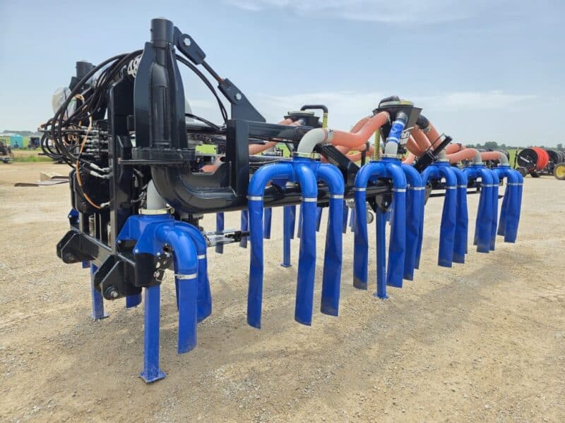 48′ Dribble Bar w. H.D. 6″ Stinger w. Mini Manifolds to 4″ Hoses