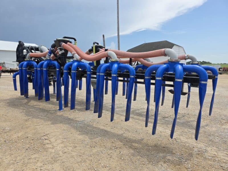 48′ Dribble Bar w. H.D. 6″ Stinger w. Mini Manifolds to 4″ Hoses