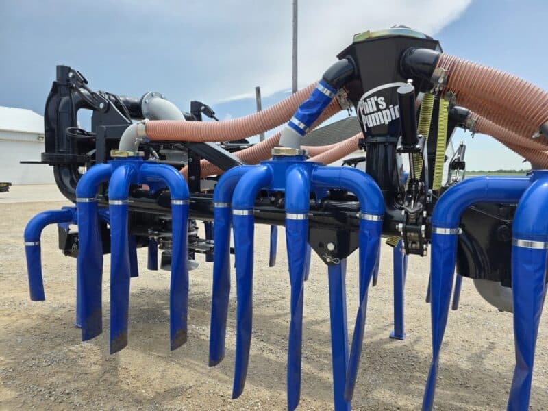 48′ Dribble Bar w. H.D. 6″ Stinger w. Mini Manifolds to 4″ Hoses