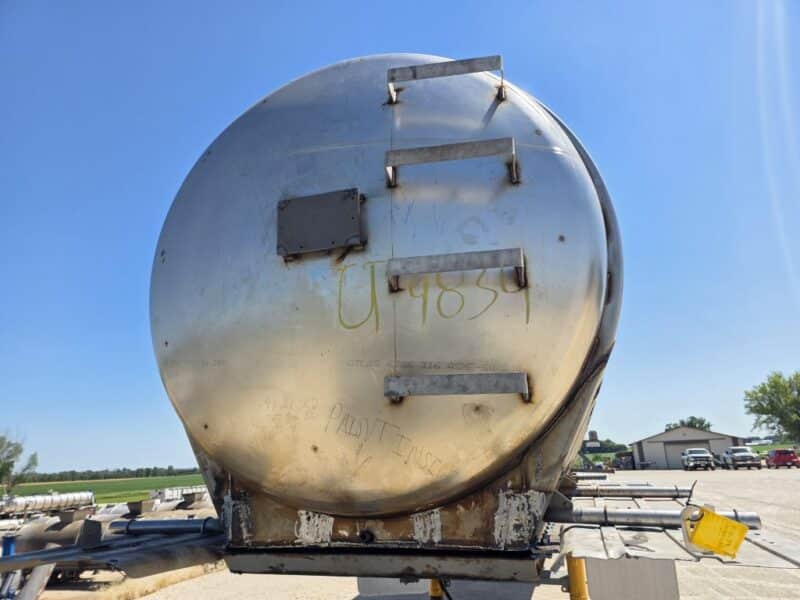 20″ Swivel Tube U-4834 1993 Kroehnert 7200 Gallon Stainless Steel Semi Tanker