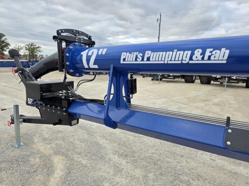 New 52ft Phil’s 12″ Turbo Blaster Lagoon Pump w/ 10″ Agitation Gun & Outrigger Wheels