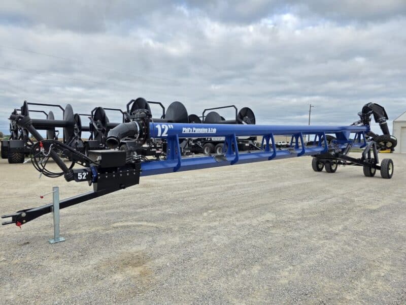New 52ft Phil’s 12″ Turbo Blaster Lagoon Pump w/ 10″ Agitation Gun & Outrigger Wheels
