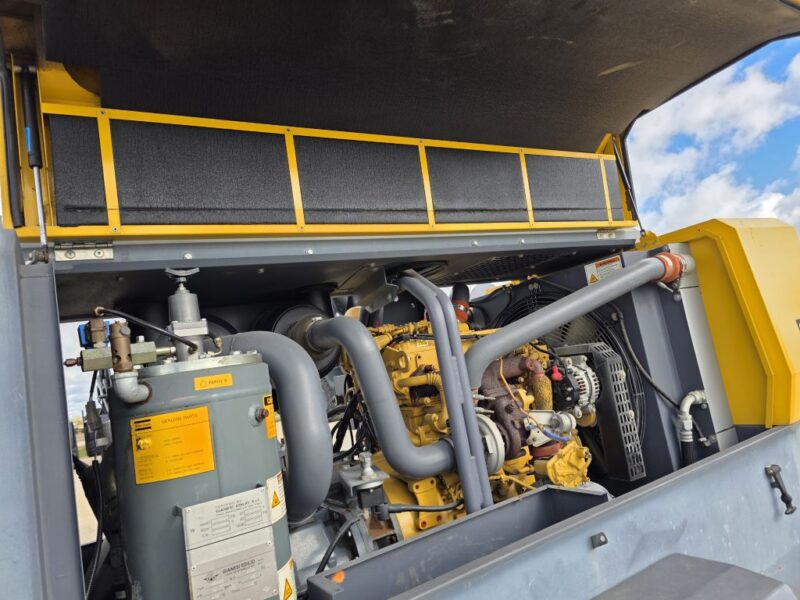 AC-104 400 CFM 2013 Atlas Copco 4.4L CAT Engine Air Compressor