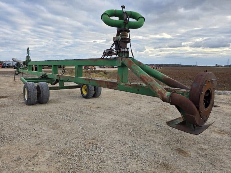 52′ Lagoon Pump with Dual 6″ Outlet Housing. 8″ Discharge Pipe