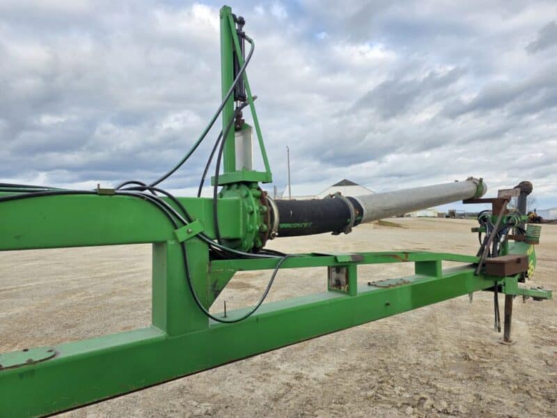 52′ Lagoon Pump with Dual 6″ Outlet Housing. 8″ Discharge Pipe