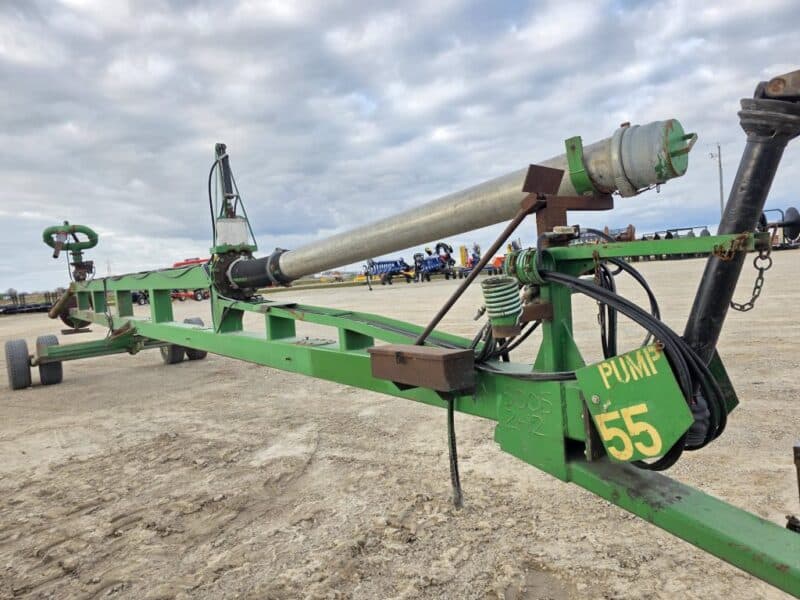 52′ Lagoon Pump with Dual 6″ Outlet Housing. 8″ Discharge Pipe