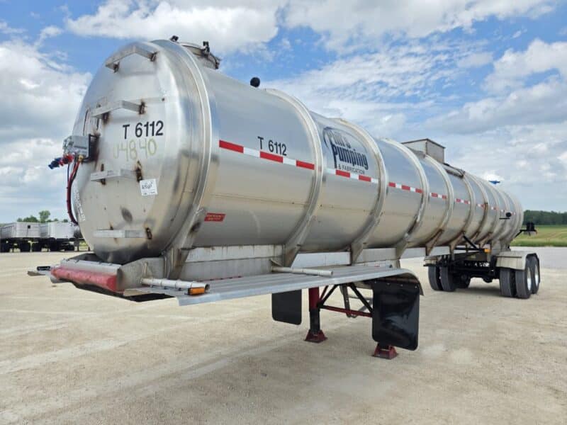 20″ Swivel Tube U-4840 1995 Bar-Bel 7500 Gallon Stainless Steel Semi Tanker