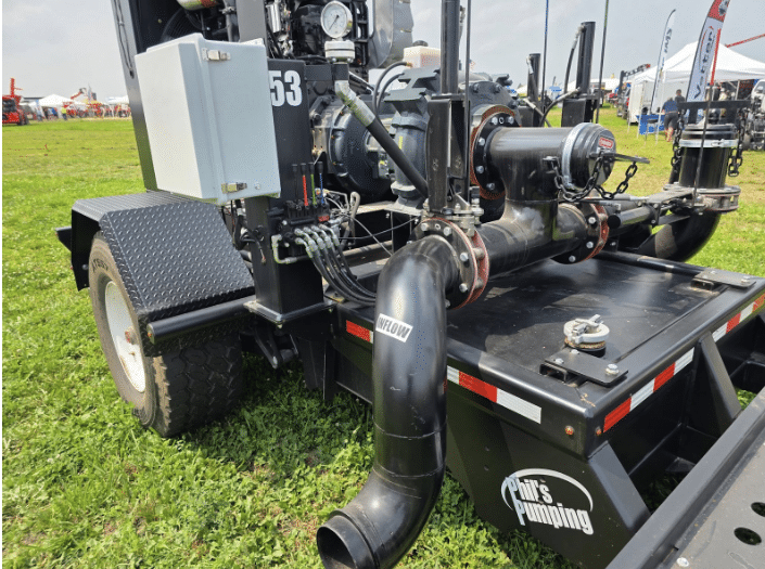 Phil’s Pumping manure pump display highlighting efficient design and reliable performance for farm operations.