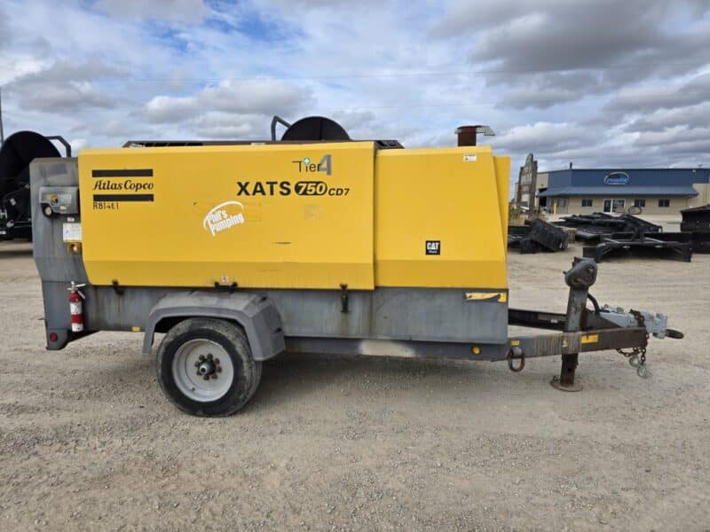 AC-105 750 CFM 2014 Atlas Copco C7.1L CAT Engine Air Compressor