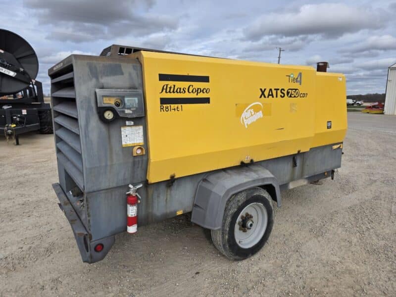 AC-105 750 CFM 2014 Atlas Copco C7.1L CAT Engine Air Compressor