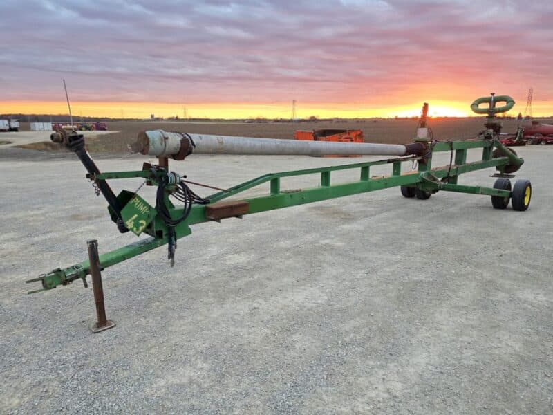 45′ Lagoon Pump with Dual 6″ Outlet Housing. 8″ Discharge Pipe