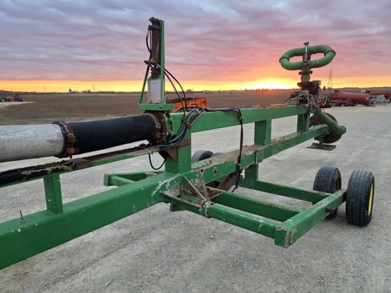 45′ Lagoon Pump with Dual 6″ Outlet Housing. 8″ Discharge Pipe