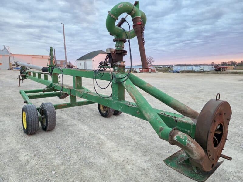 45′ Lagoon Pump with Dual 6″ Outlet Housing. 8″ Discharge Pipe