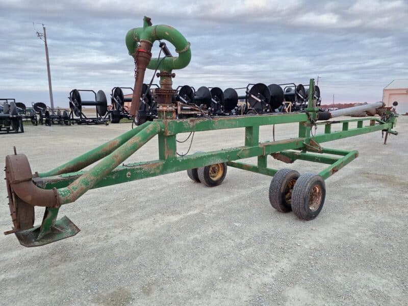 45′ Lagoon Pump with Dual 6″ Outlet Housing. 8″ Discharge Pipe