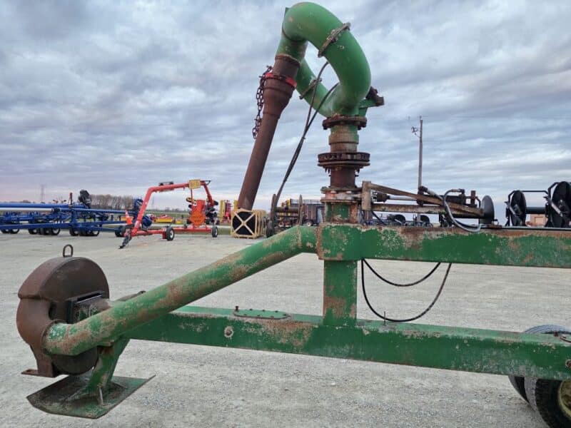 45′ Lagoon Pump with Dual 6″ Outlet Housing. 8″ Discharge Pipe