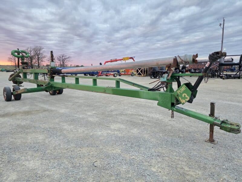 45′ Lagoon Pump with Dual 6″ Outlet Housing. 8″ Discharge Pipe