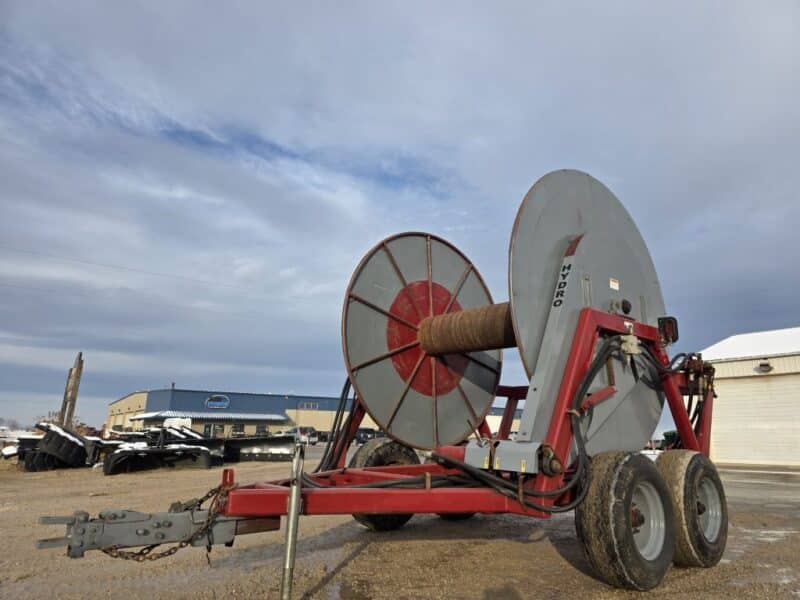 Tandem Axle Hydro Hose Cart with Indexer Holds 1 mile of 6″