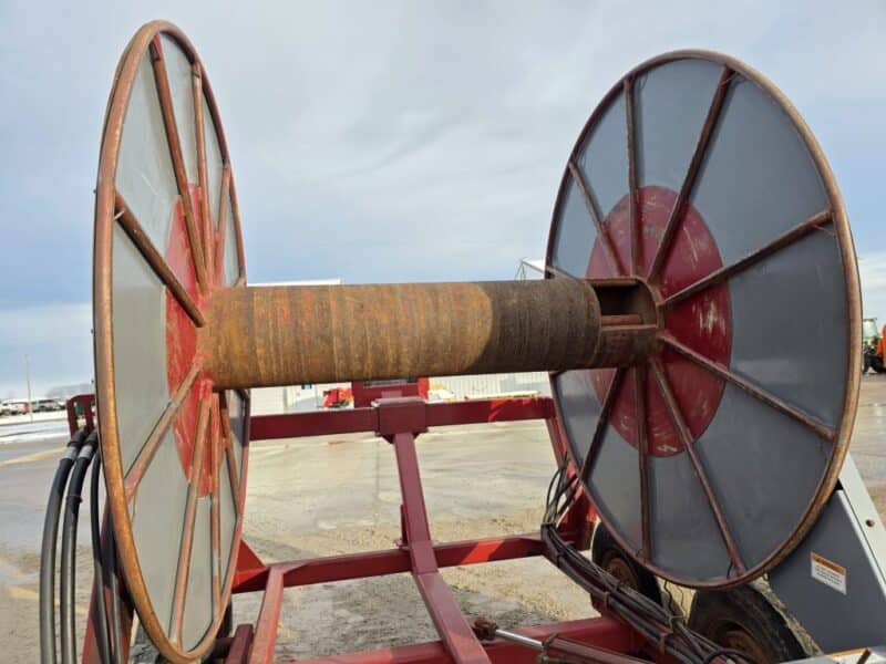 Tandem Axle Hydro Hose Cart with Indexer Holds 1 mile of 6″