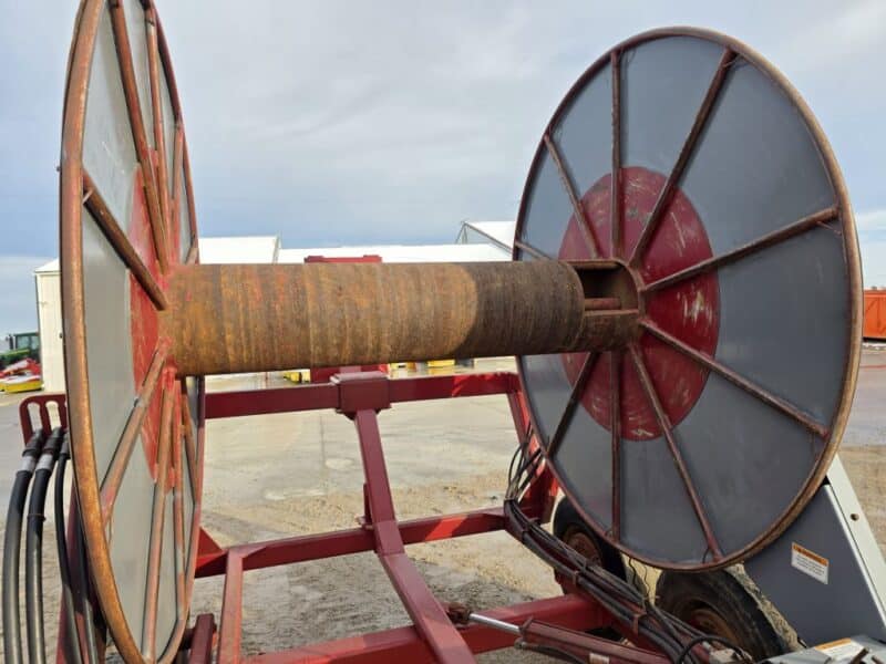 Tandem Axle Hydro Hose Cart with Indexer Holds 1 mile of 6″