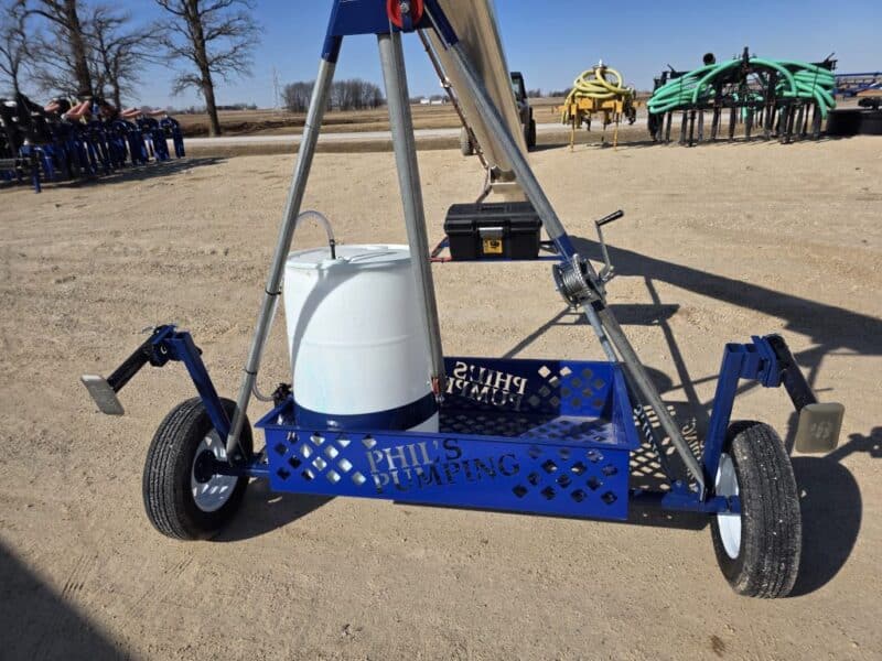 12″ Phil’s Load Stand w.Basket, Foam Injection, Wheel Jacks & Lights.