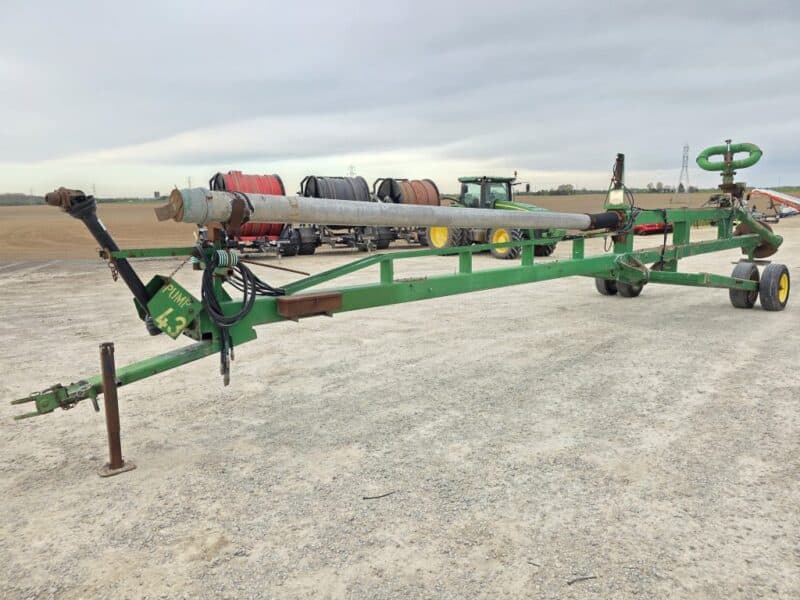 45′ Lagoon Pump with Dual 6″ Outlet Housing. 8″ Discharge Pipe