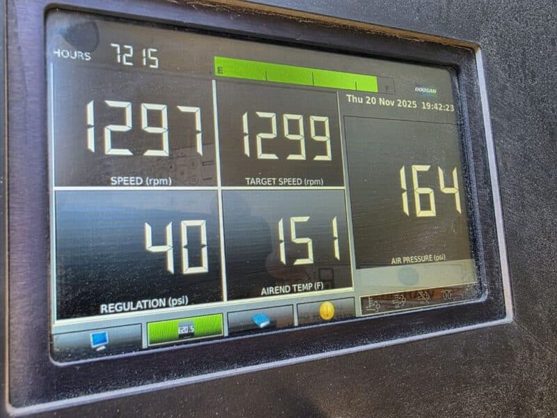 AC-106 750 CFM 2014 Doosan Cummins Engine Air Compressor