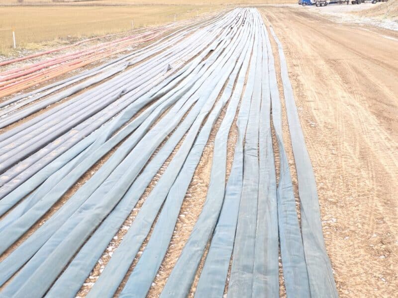 8847′ of Yr 2021 8″ Bulldog TPU Supply Hose w. coupler sets.