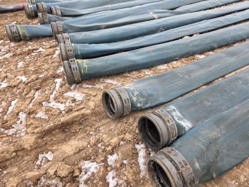 8847′ of Yr 2021 8″ Bulldog TPU Supply Hose w. coupler sets.